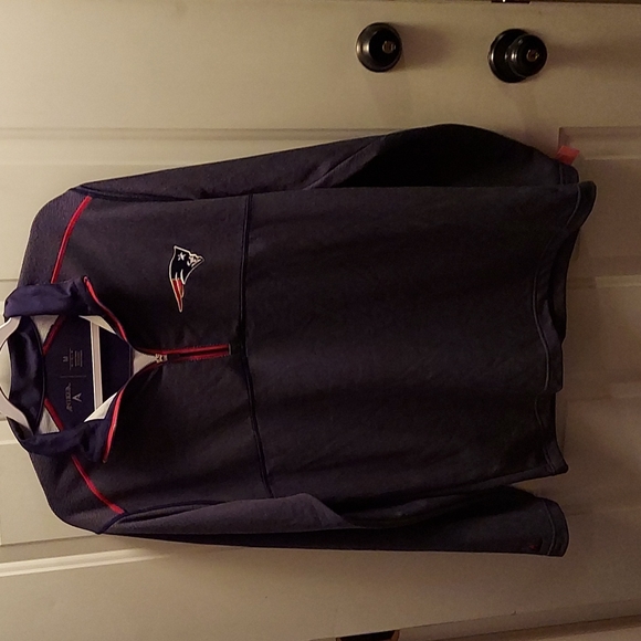 Men's 1/4 zip New England Patriots pullover - Picture 1 of 8